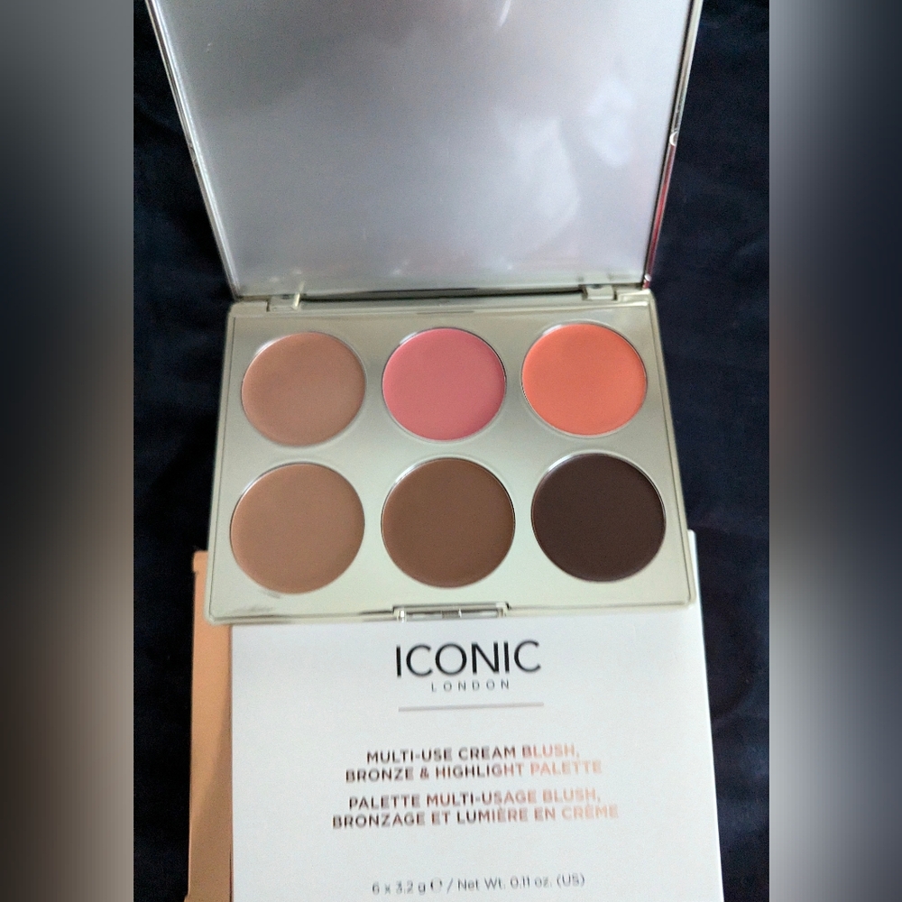 NWB ICONIC London Multi-Use Cream Blush, Bronzer & Highlight Palette